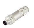 Circular Connector, M12, Plug, Straight, Poles - 5, Clamp Terminal, Panel Mount